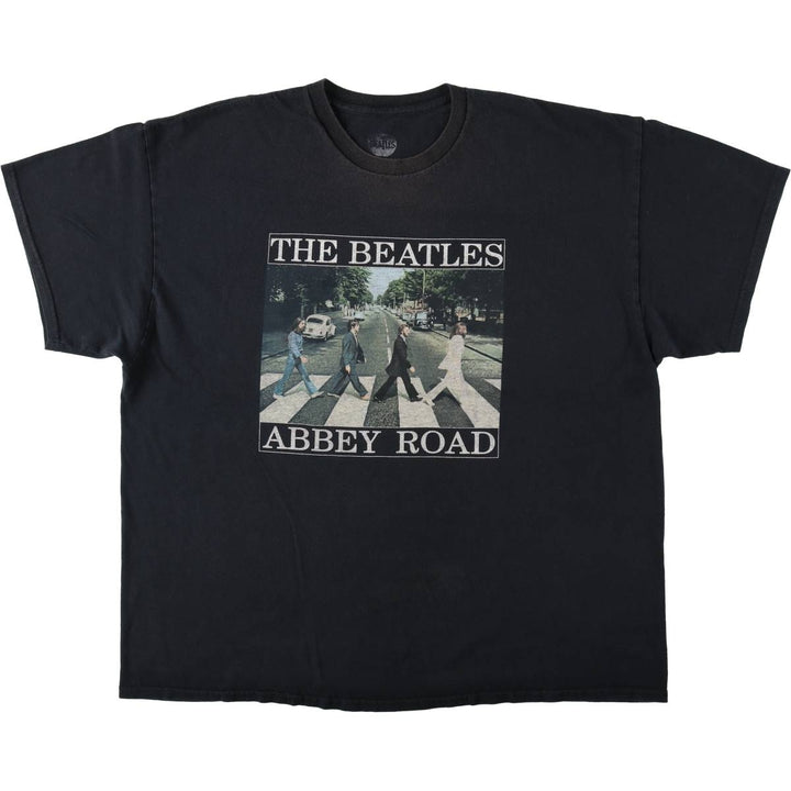 THE BEATLES Band T-shirt, Band T, Men's XXL cotton black type Vintage Second Hand