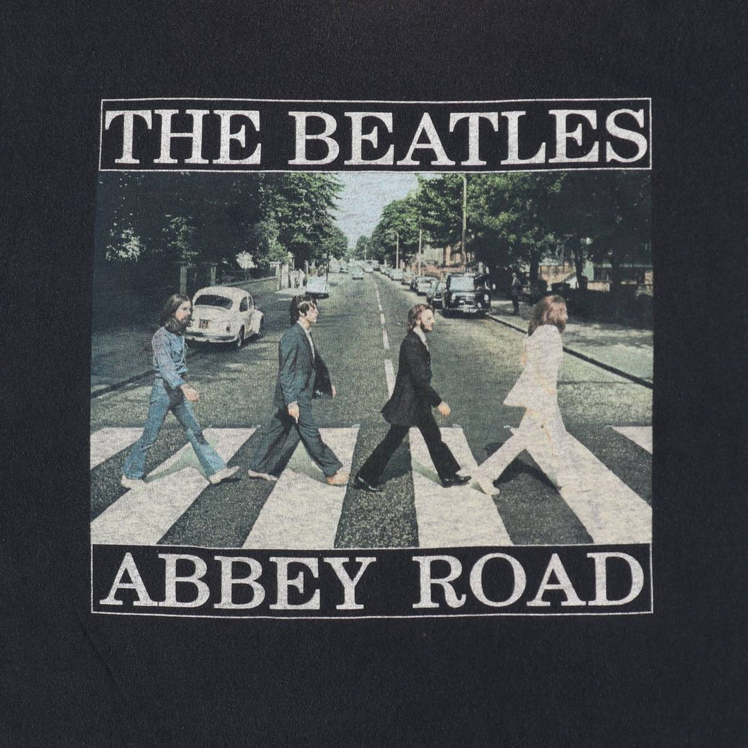 THE BEATLES Band T-shirt, Band T, Men's XXL cotton black type Vintage Second Hand