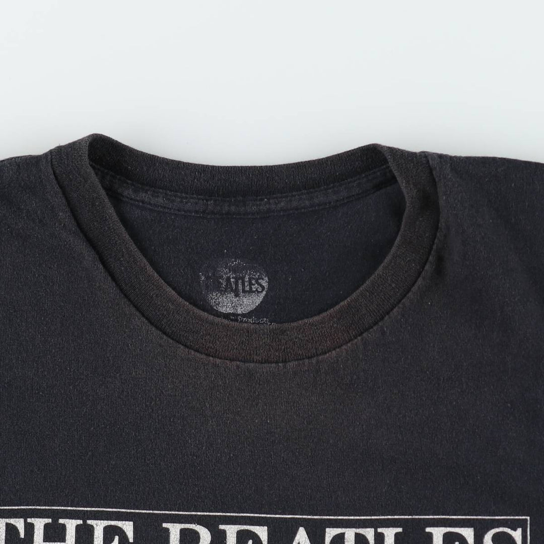 THE BEATLES Band T-shirt, Band T, Men's XXL cotton black type Vintage Second Hand