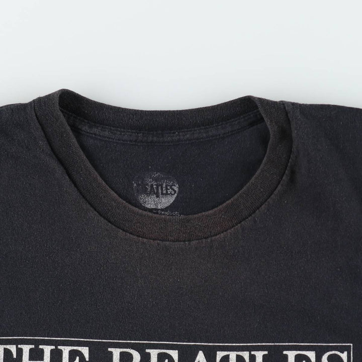 THE BEATLES Band T-shirt, Band T, Men's XXL cotton black type Vintage Second Hand