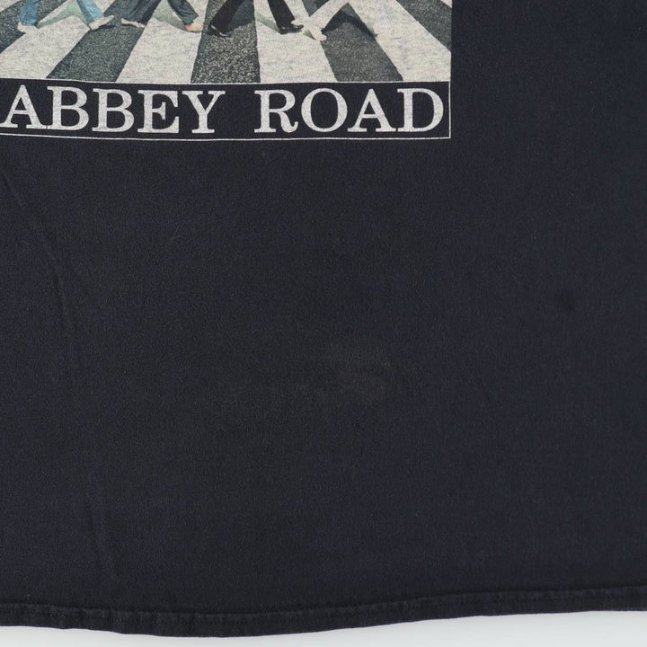 THE BEATLES Band T-shirt, Band T, Men's XXL cotton black type Vintage Second Hand