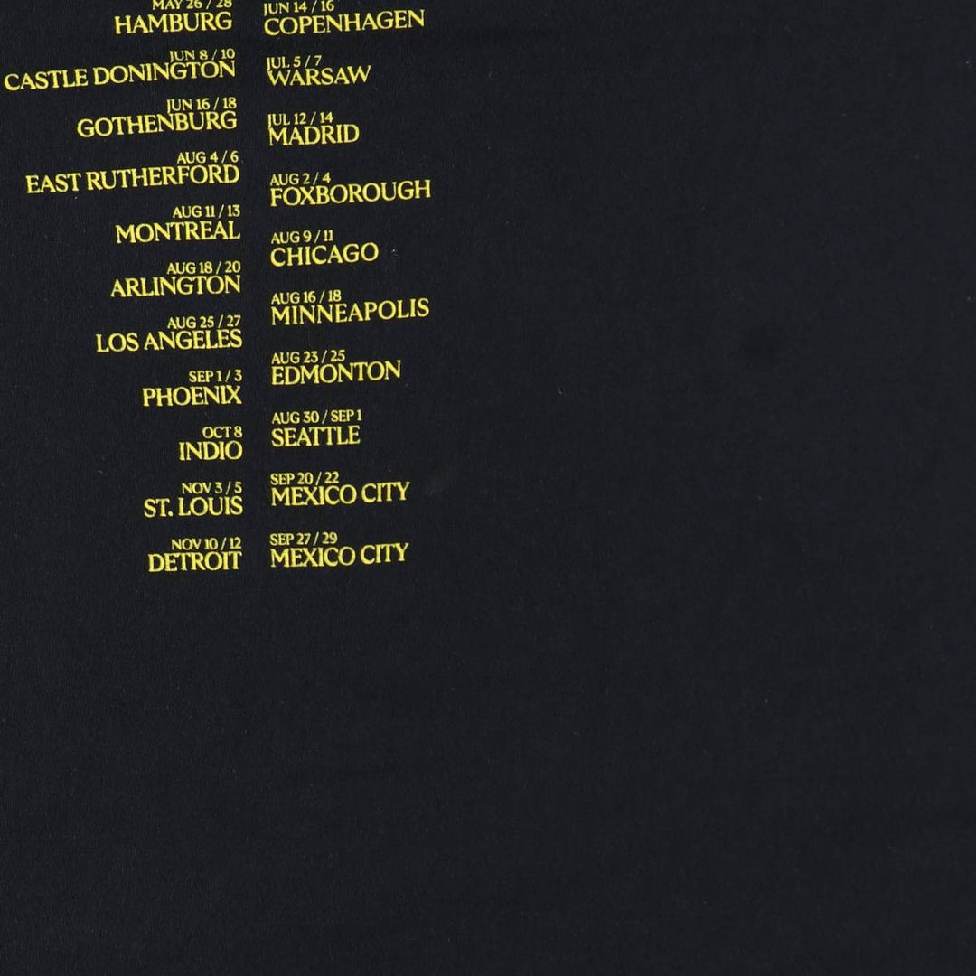 METALLICA Skull Pattern Band T-shirt Band Tee Men's L size cotton black type Vintage Second Hand