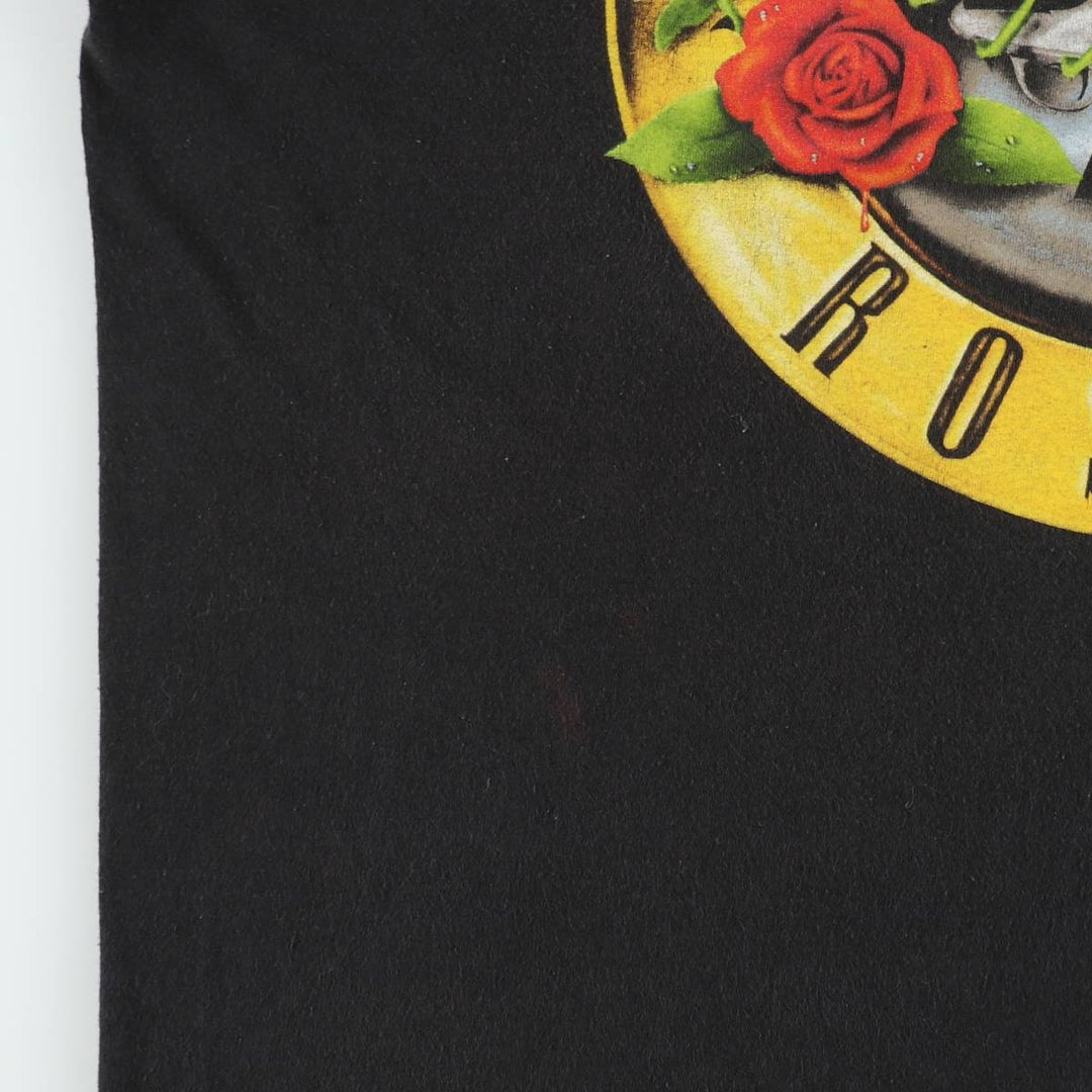 GUNS N' ROSES Guns N' Roses Band T-shirt Band T Men's L size cotton black type Vintage Second Hand