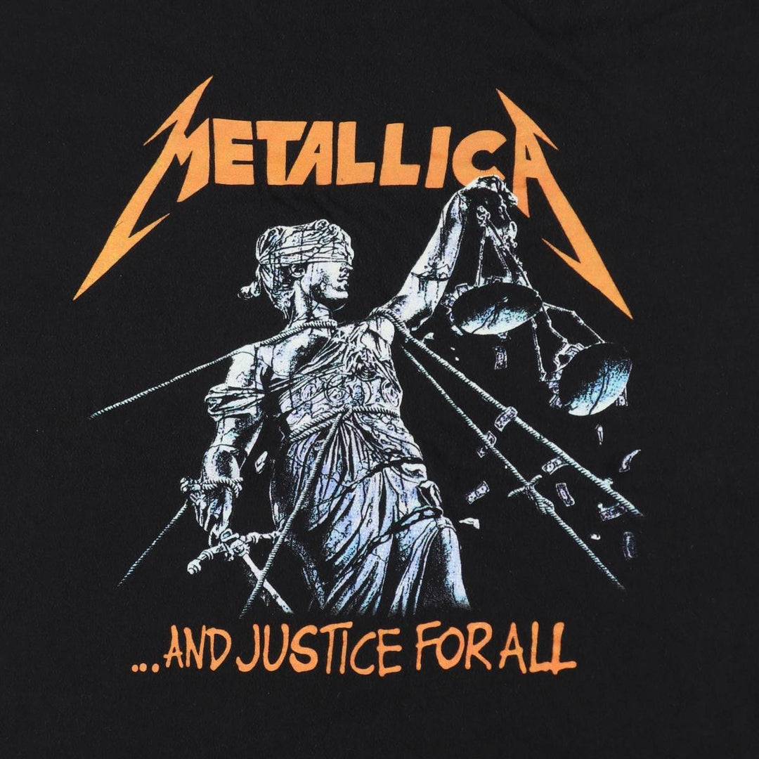 METALLICA Metallica Band T-shirt Band T Men's XL size unclear black type Vintage Second Hand