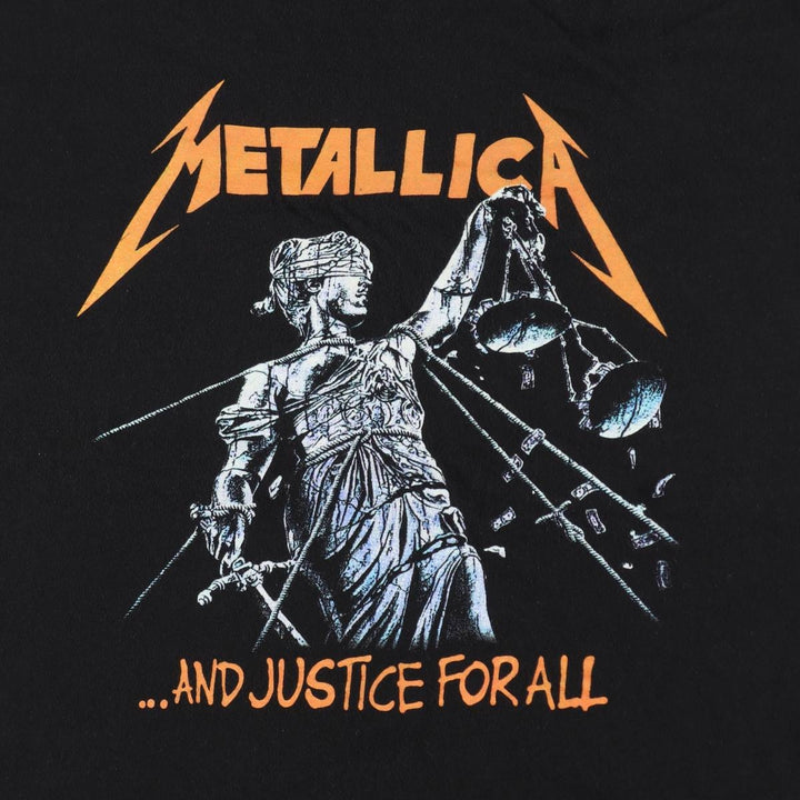 METALLICA Metallica Band T-shirt Band T Men's XL size unclear black type Vintage Second Hand