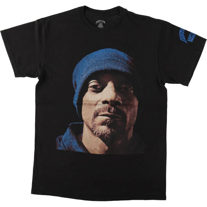 SNOOP DOGG Snoop Dogg Rap T-shirt Rap T Men's M size cotton black type Vintage Second Hand