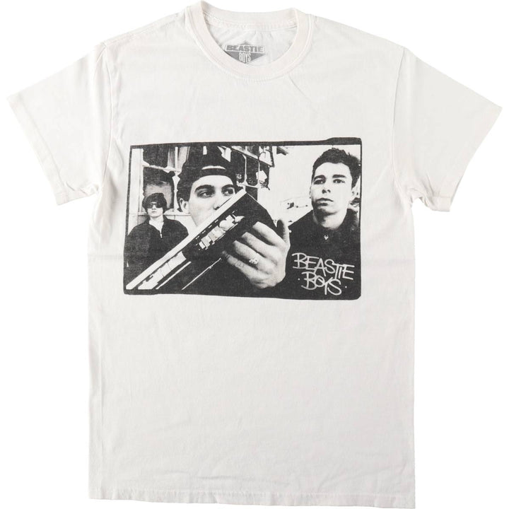 BEASTIE BOYS Rap T-Shirt (Men's Size S) cotton white type Vintage Second Hand