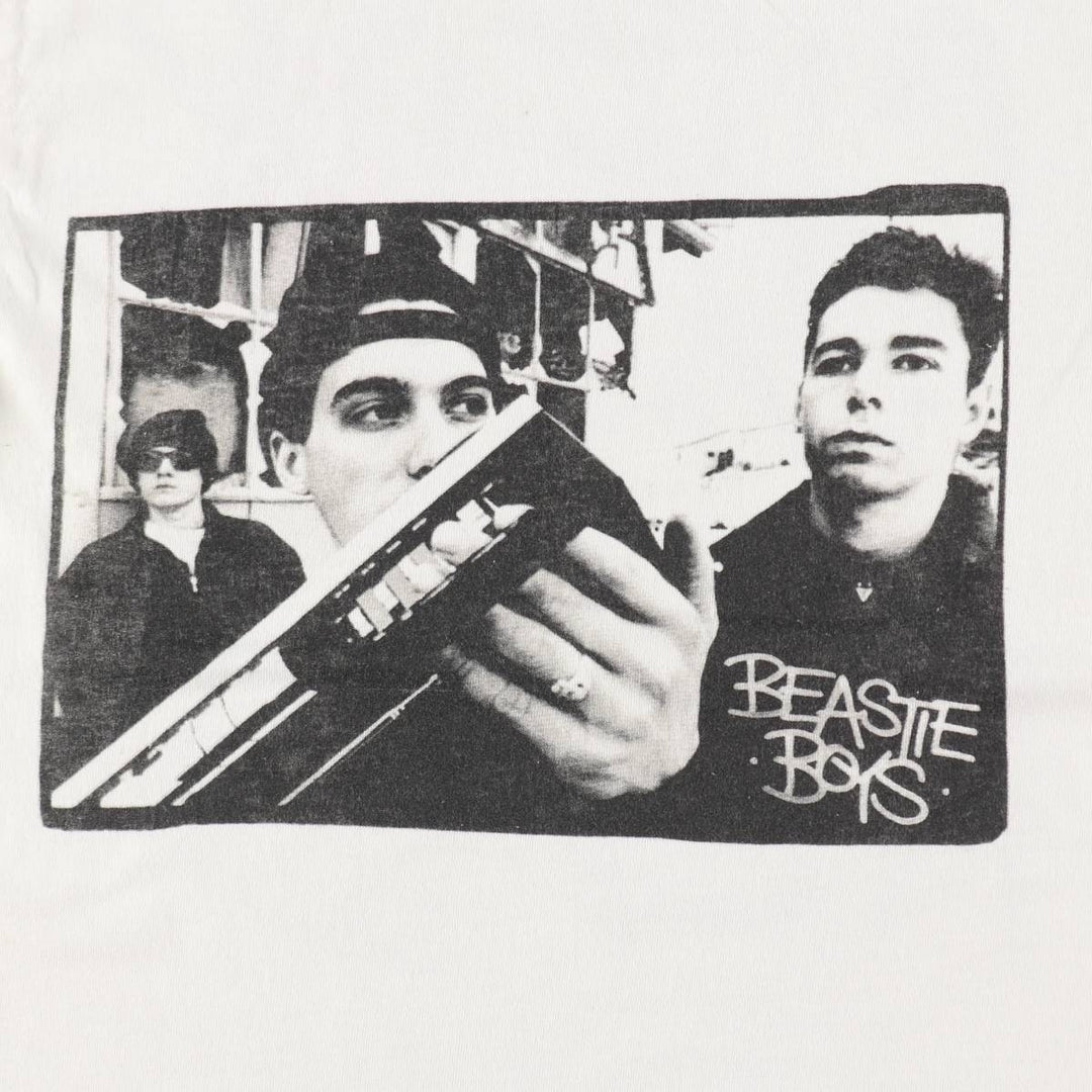 BEASTIE BOYS Rap T-Shirt (Men's Size S) cotton white type Vintage Second Hand