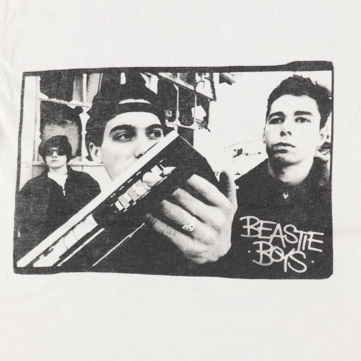 BEASTIE BOYS Rap T-Shirt (Men's Size S) cotton white type Vintage Second Hand