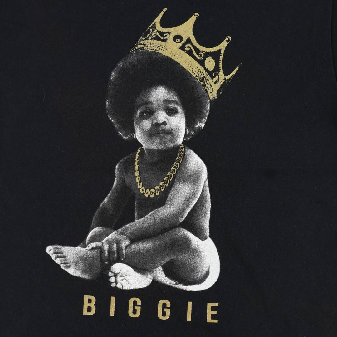 THE NOTORIOUS BIG Notorious BIG Rap T-shirt Rap T Men's M size cotton black type Vintage Second Hand