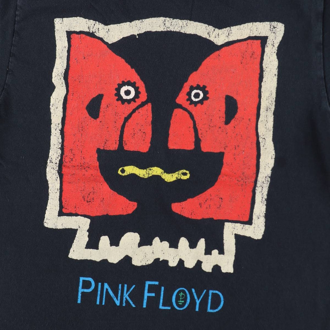 PINK FLOYD Pink Floyd Band T-shirt Band T Men's M size cotton black type Vintage Second Hand