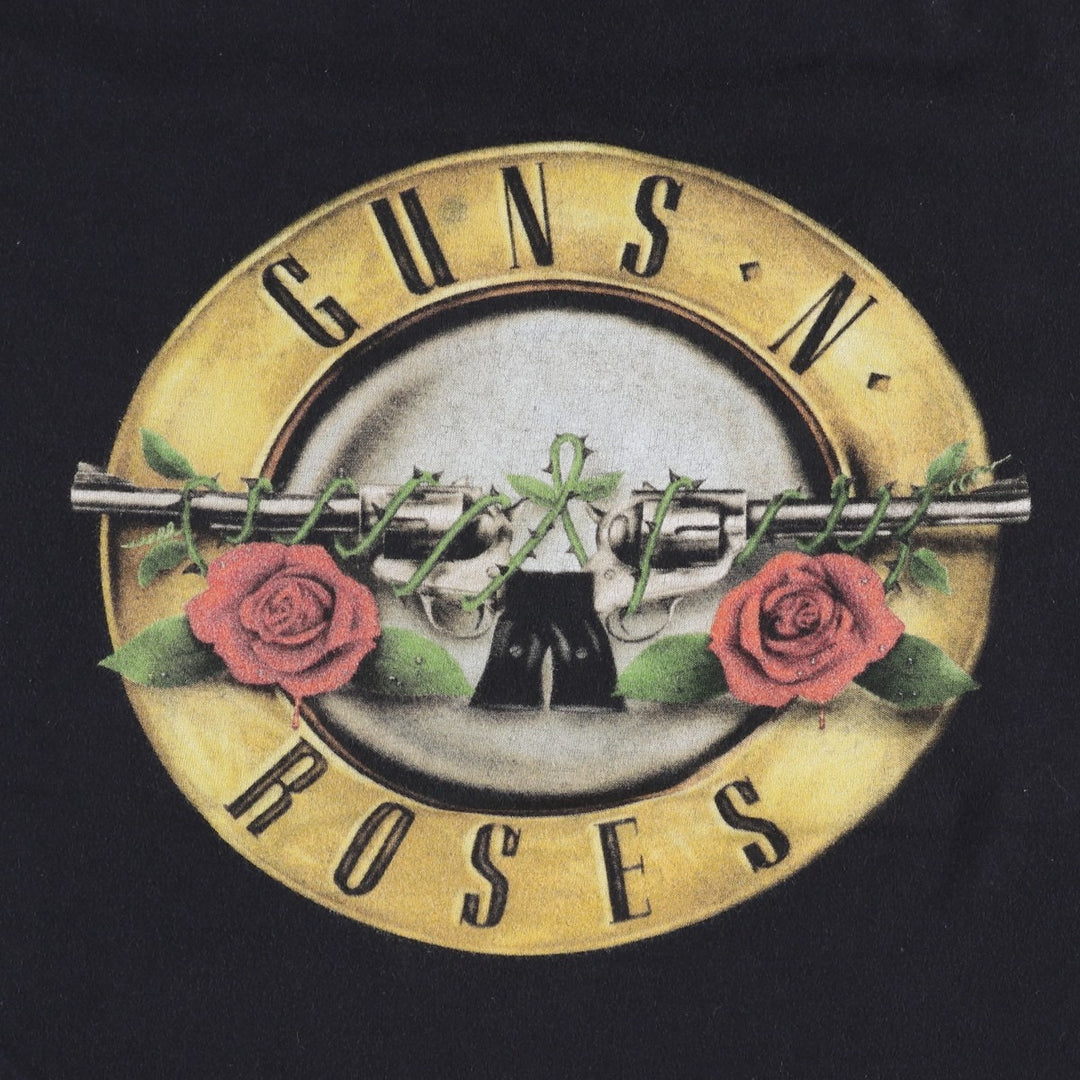 GUNS N' ROSES Guns N' Roses Band T-shirt Band T Men's L size cotton black type Vintage Second Hand