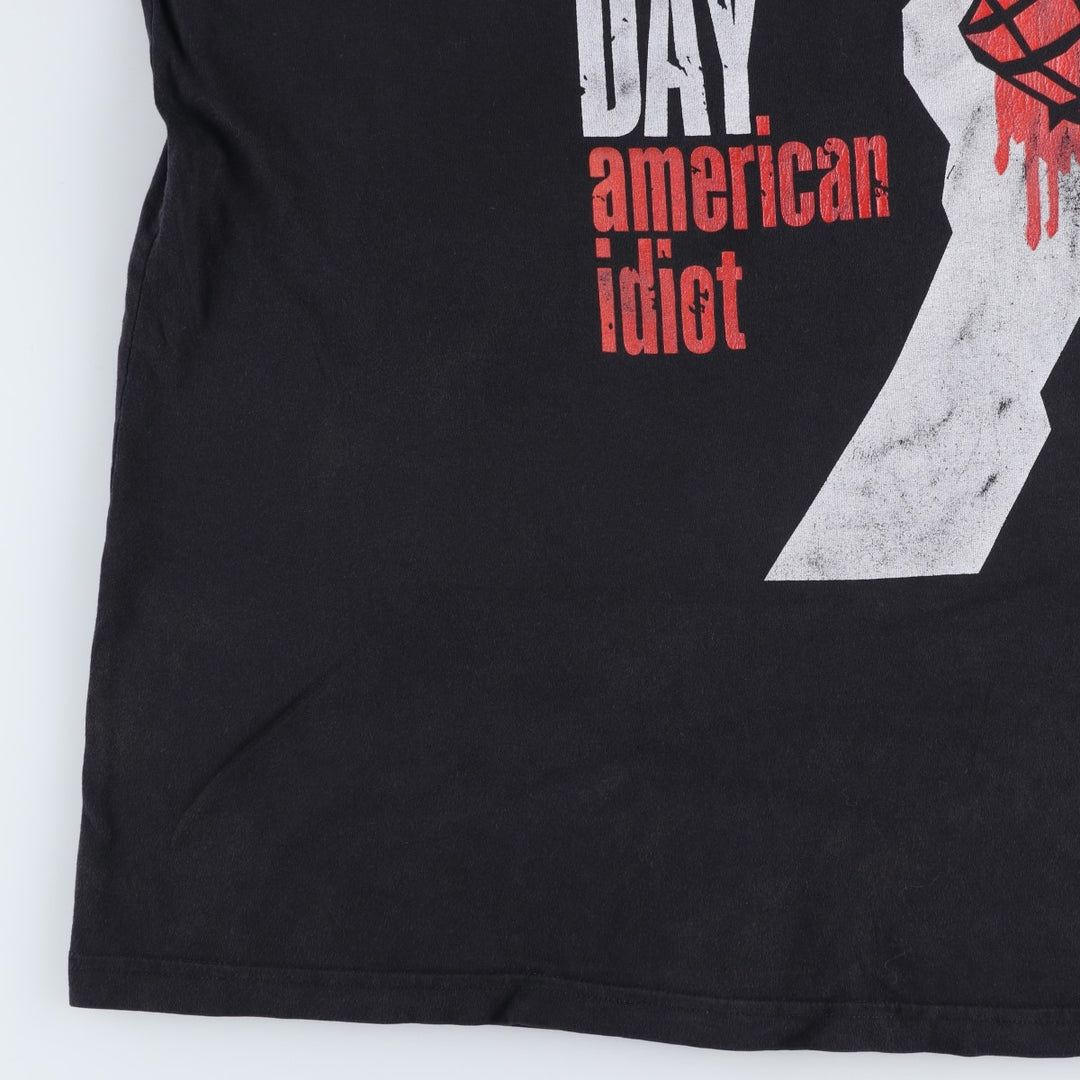 GREEN DAY Green Day Band T-shirt Band T Men's XL size unclear black type Vintage Second Hand
