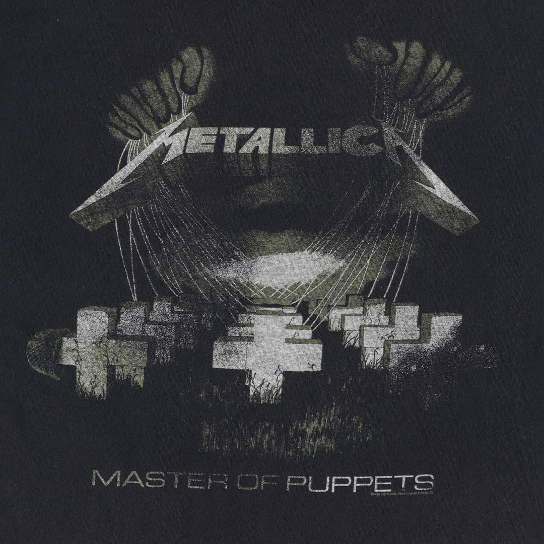 Gildan Heavy Cotton Metallica Band T-Shirt (Men's Size M) cotton black type Vintage Second Hand