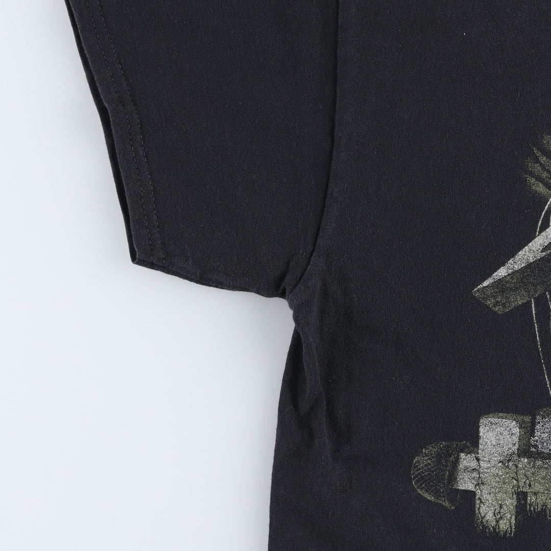 Gildan Heavy Cotton Metallica Band T-Shirt (Men's Size M) cotton black type Vintage Second Hand