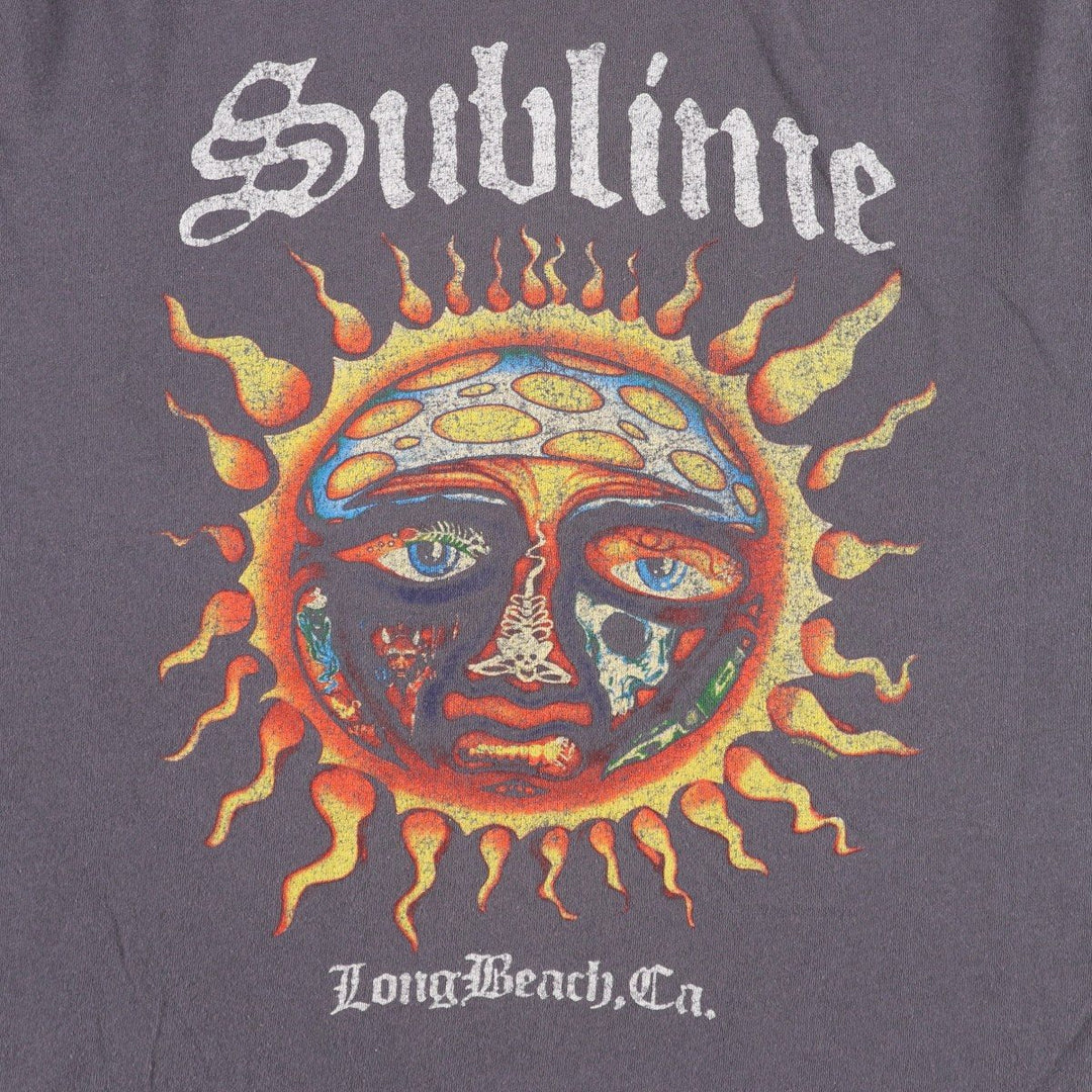SUBLIME Band T-shirt, Men's L size cotton gray type Vintage Second Hand
