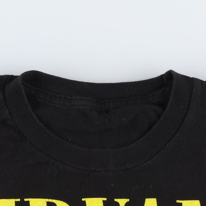 NIRVANA Nirvana Band T-shirt, Band T, Men's S size unclear black type Vintage Second Hand