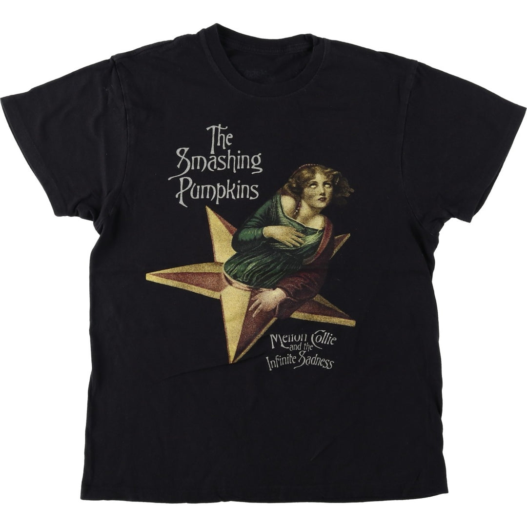 THE SMASHING PUMPKINS Smashing Pumpkins Band T-shirt Band T Men's M equivalent cotton black type Vintage Second Hand