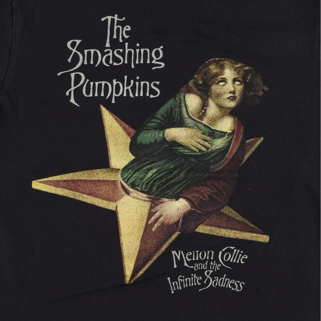 THE SMASHING PUMPKINS Smashing Pumpkins Band T-shirt Band T Men's M equivalent cotton black type Vintage Second Hand