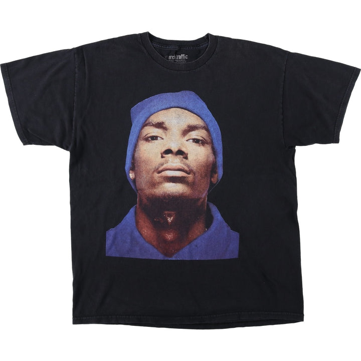 Merch Traffic Snoop Dogg Wrap T-Shirt (Men's XL equivalent) cotton black type Vintage Second Hand