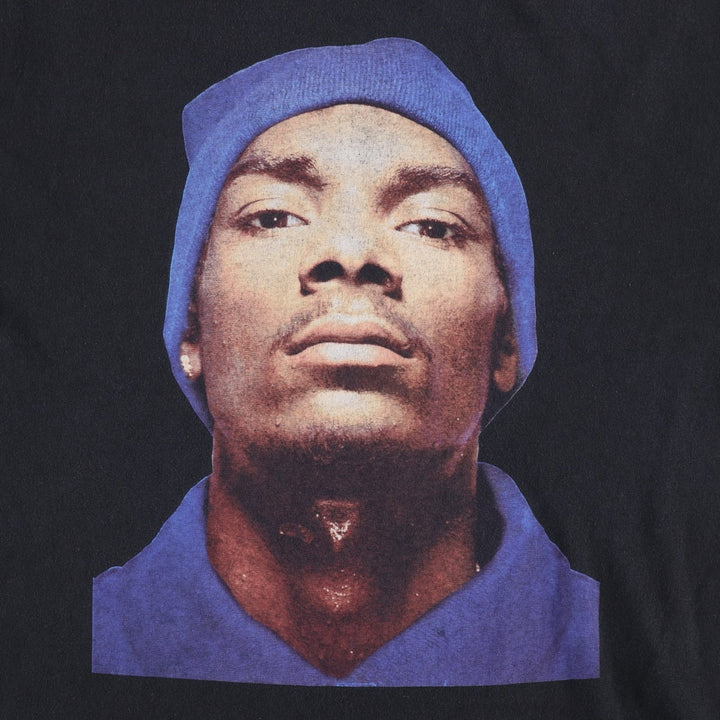 Merch Traffic Snoop Dogg Wrap T-Shirt (Men's XL equivalent) cotton black type Vintage Second Hand