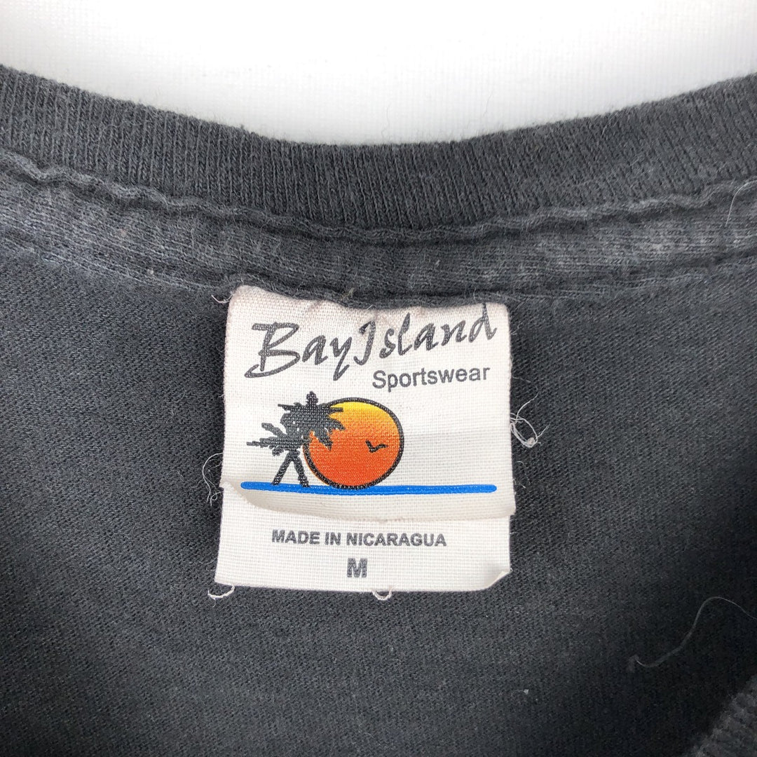 Bay Island Green Day Band T-shirt (Men's size M) cotton black type Vintage Second Hand