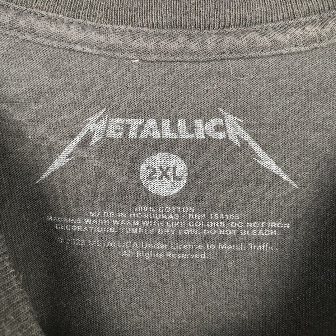 METALLICA Metallica Band T-shirt Band T Men's XXL cotton black type Vintage Second Hand
