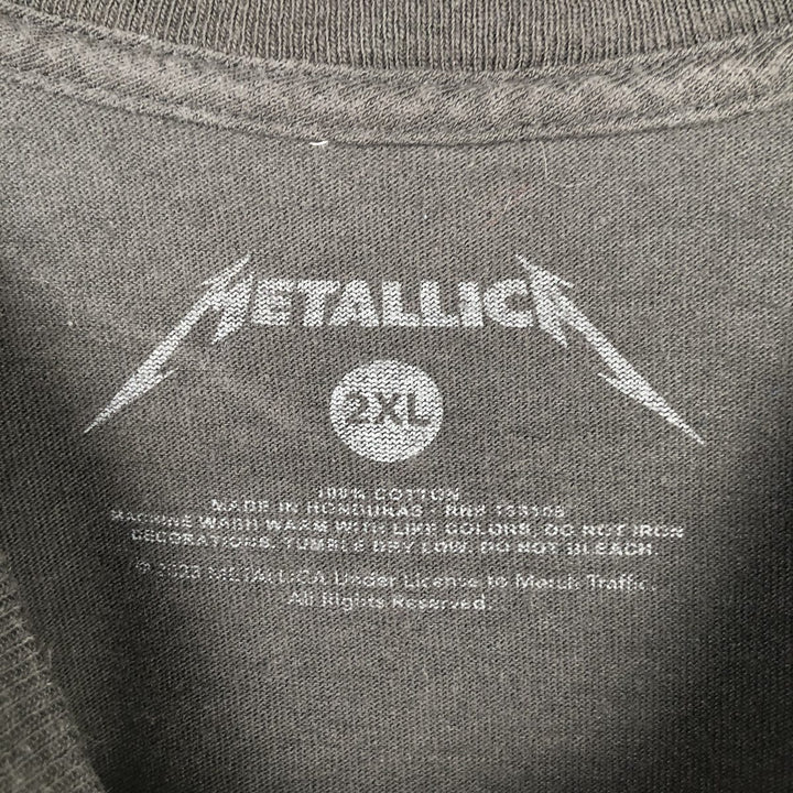 METALLICA Metallica Band T-shirt Band T Men's XXL cotton black type Vintage Second Hand