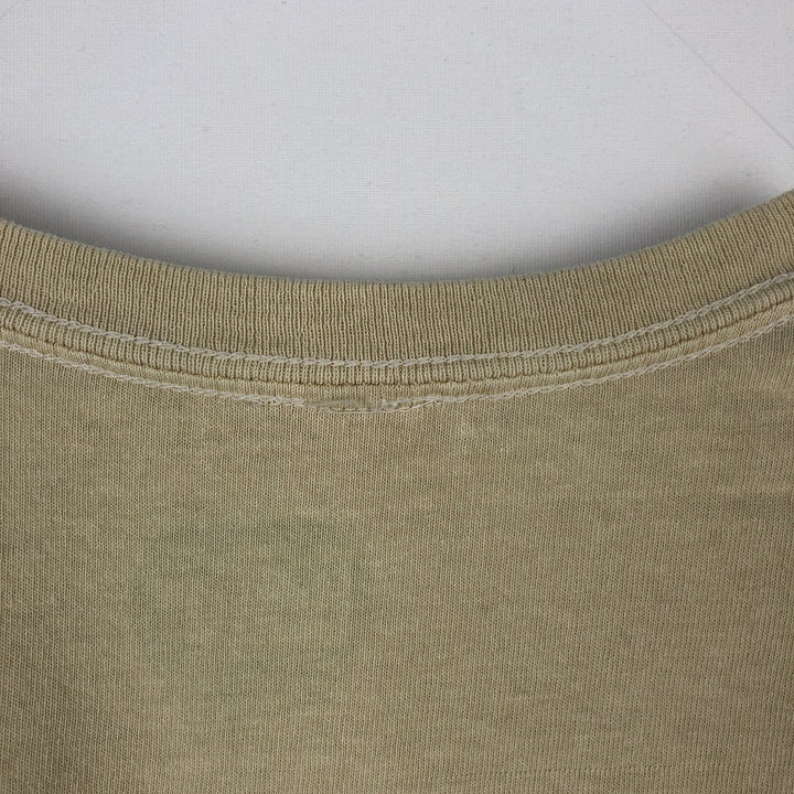 THE BEATLES Band T-shirt, Men's L size cotton Beige type Vintage Second Hand