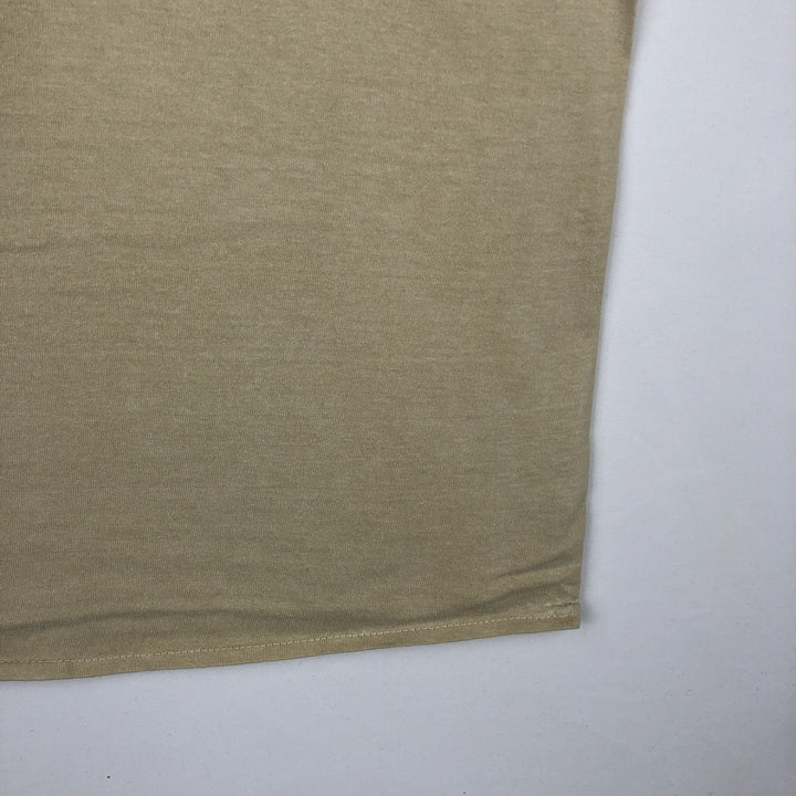 THE BEATLES Band T-shirt, Men's L size cotton Beige type Vintage Second Hand