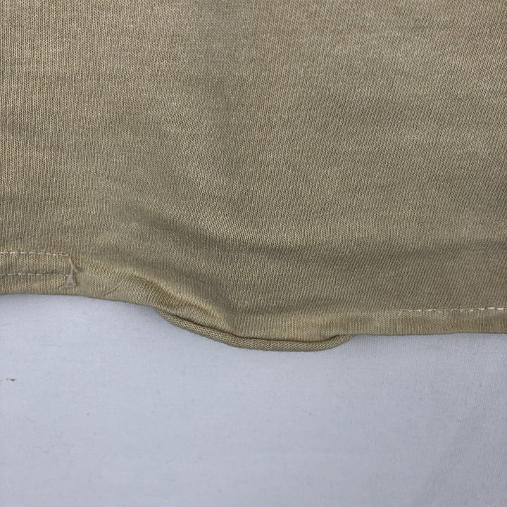 THE BEATLES Band T-shirt, Men's L size cotton Beige type Vintage Second Hand
