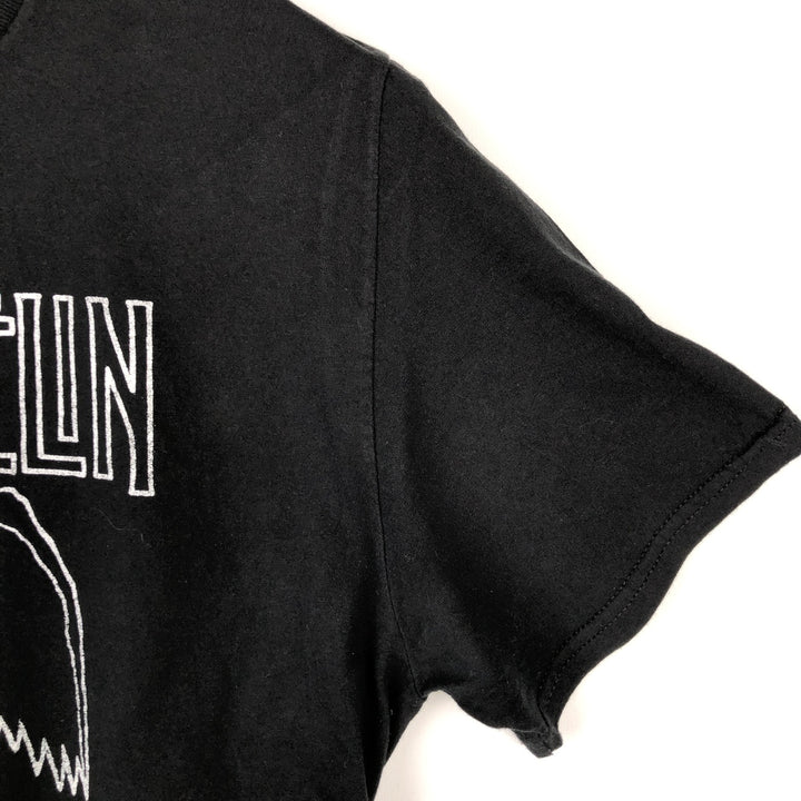 LED ZEPPELIN Led Zeppelin Band T-shirt Band T Men's L size cotton black type Vintage Second Hand