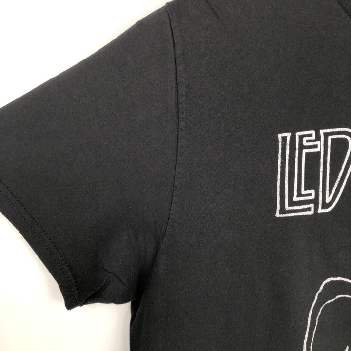 LED ZEPPELIN Led Zeppelin Band T-shirt Band T Men's L size cotton black type Vintage Second Hand