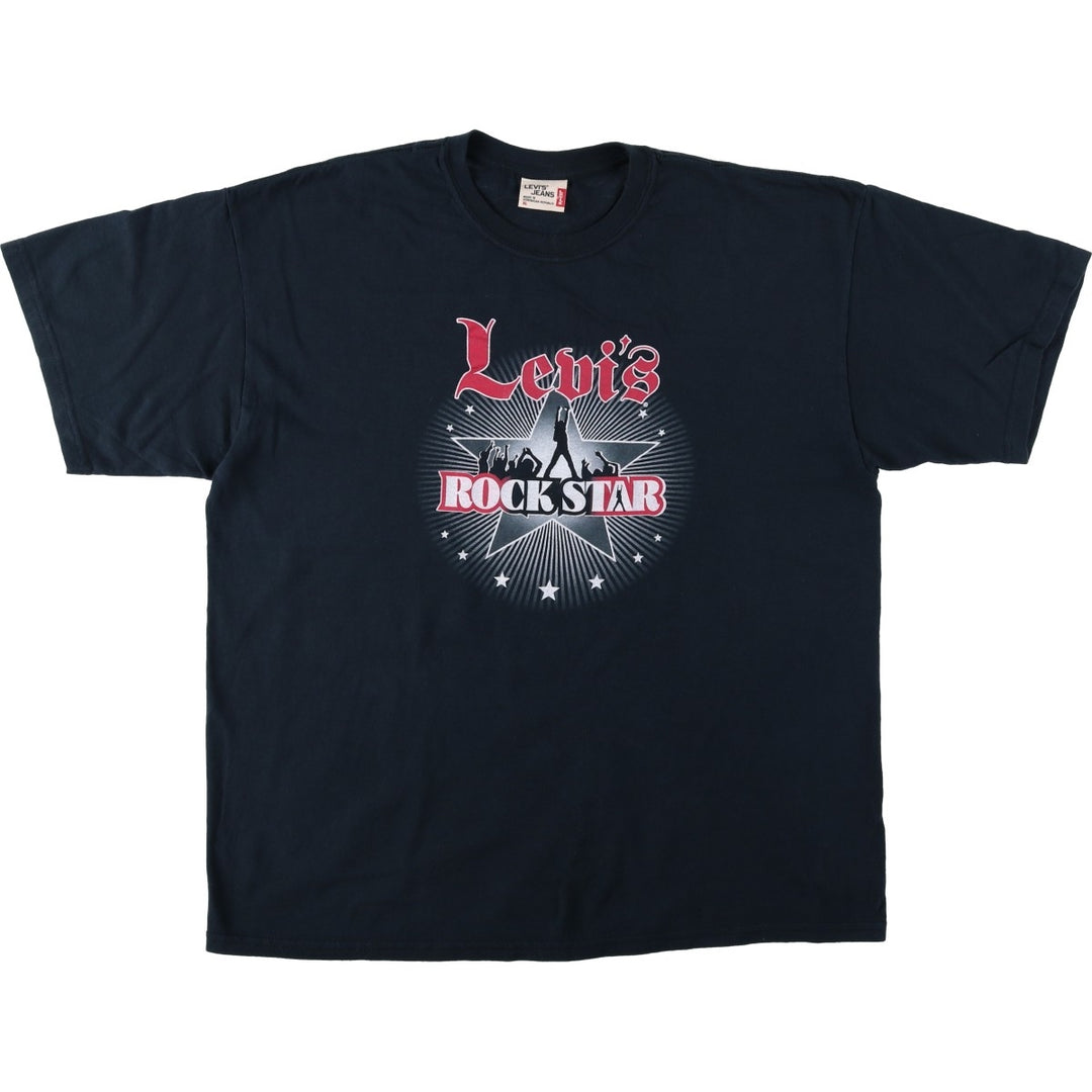 90s-00'S Levi's Short-Sleeve Logo T-Shirt, Men's Size XL (Equivalent), Vintage cotton black type Vintage Second Hand