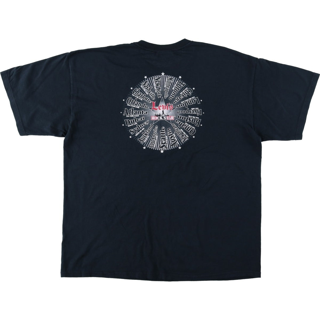 90s-00'S Levi's Short-Sleeve Logo T-Shirt, Men's Size XL (Equivalent), Vintage cotton black type Vintage Second Hand