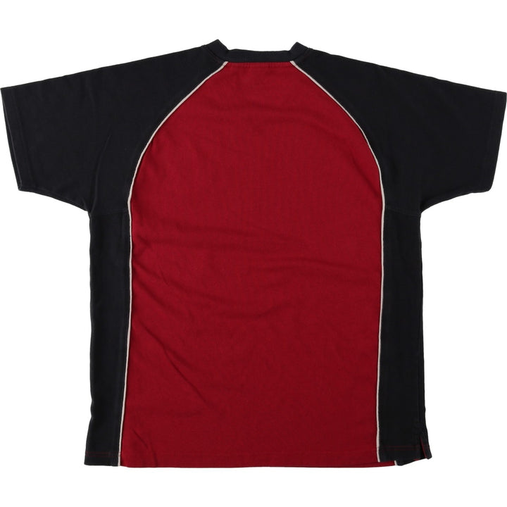 90'S GAP Short-Sleeve V-Neck T-Shirt, Men's Size S (Equivalent), Vintage cotton red type Vintage Second Hand