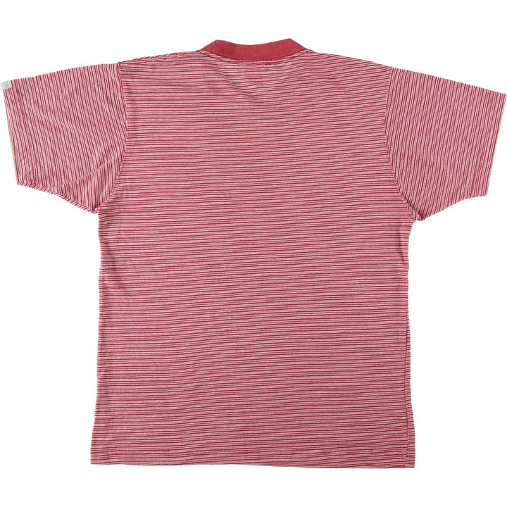 2000'S Columbia Short-Sleeve Striped T-Shirt, Men's Size M (approx.) unclear red type Vintage Second Hand