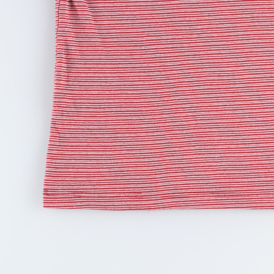 2000'S Columbia Short-Sleeve Striped T-Shirt, Men's Size M (approx.) unclear red type Vintage Second Hand