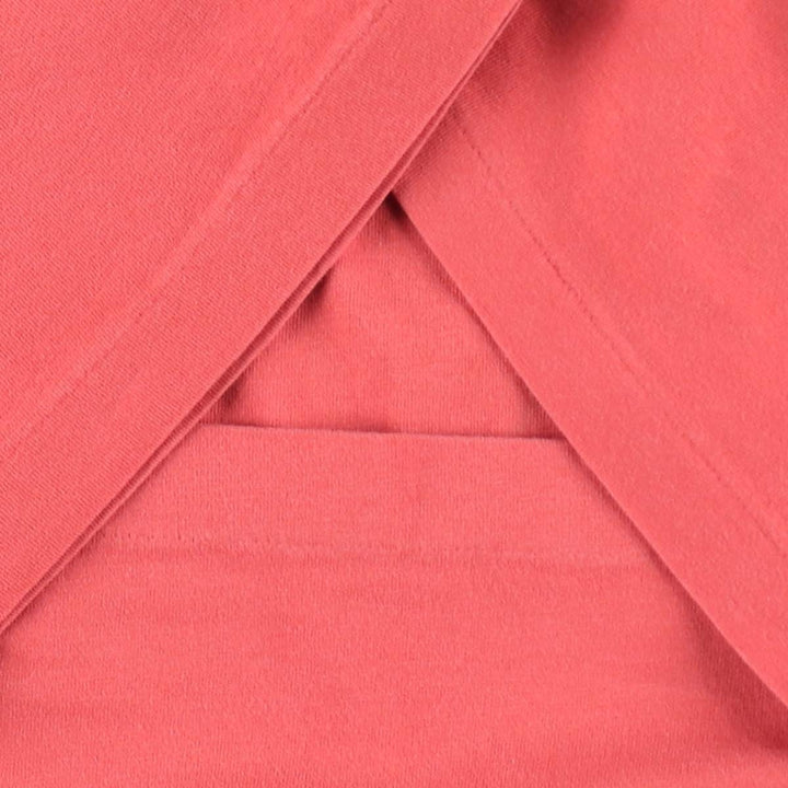 Ralph Lauren POLO by Ralph Lauren V-neck short-sleeve one-point logo T-shirt, men's size L unclear pink type Vintage Second Hand