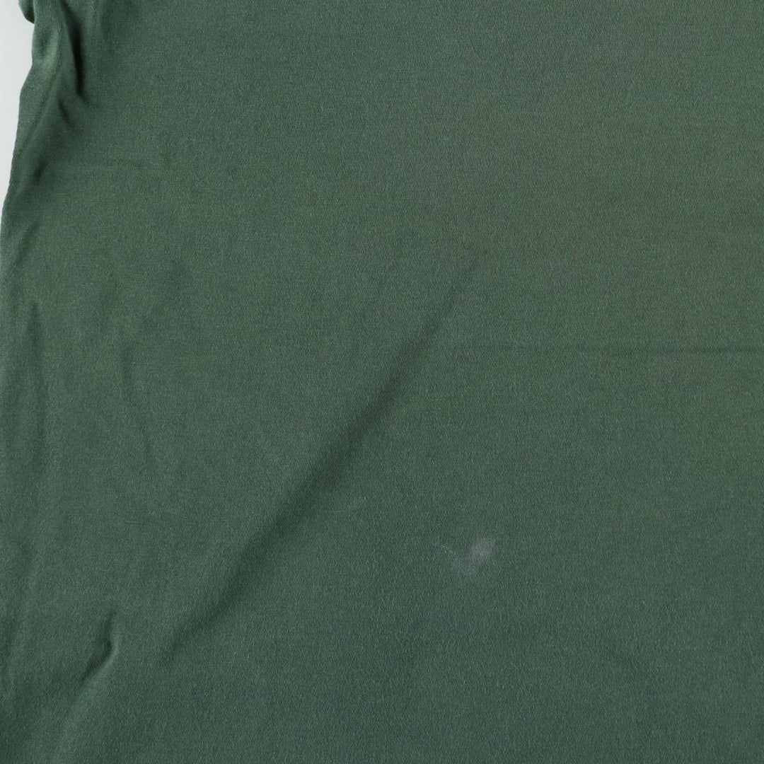 Ralph Lauren POLO by Ralph Lauren V-neck short-sleeve one-point logo T-shirt, men's size L cotton Khaki type Vintage Second Hand