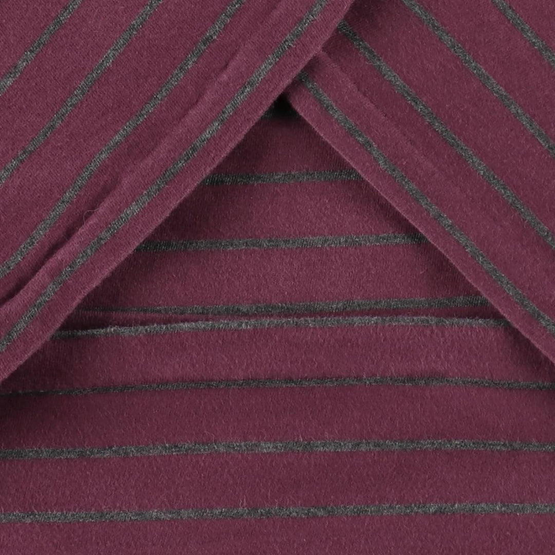 Ralph Lauren POLO RALPH LAUREN short-sleeved striped T-shirt, men's size XL unclear bordeaux Vintage Second Hand
