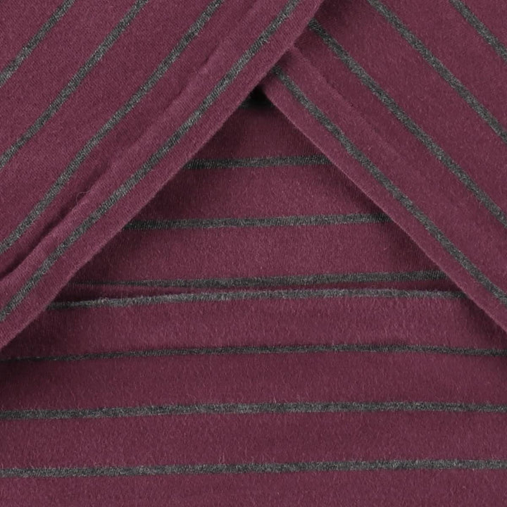 Ralph Lauren POLO RALPH LAUREN short-sleeved striped T-shirt, men's size XL unclear bordeaux Vintage Second Hand