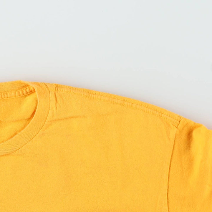 90'S Ralph Lauren POLO by Ralph Lauren Short-Sleeve T-Shirt with One-Point Logo Pocket, Made in USA, Men's Size L (approx.) cotton yellow type Vintage Second Hand
