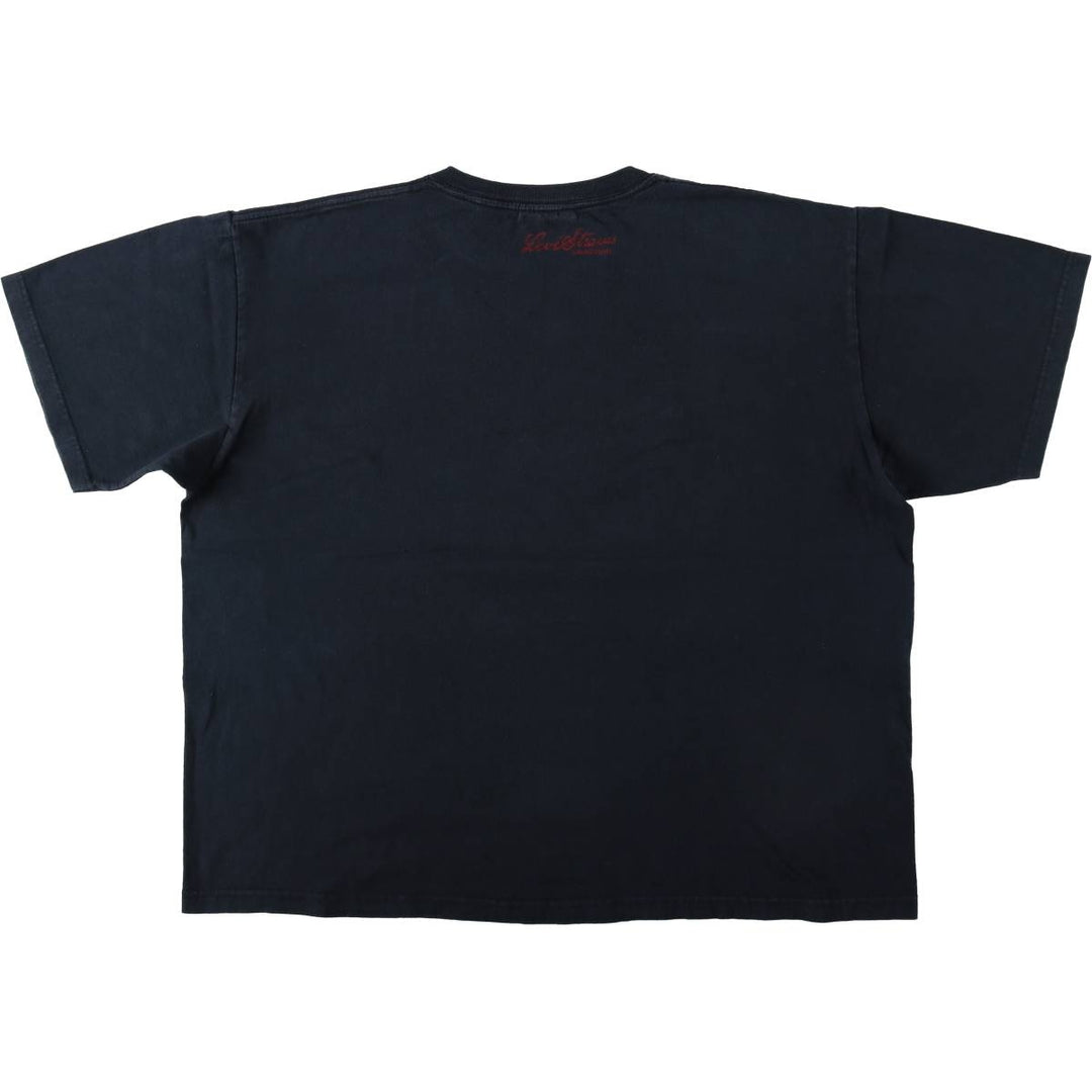 Levi's Signature Short-Sleeve Logo T-Shirt, Men's Size XL (approx.) cotton navy blue type Vintage Second Hand