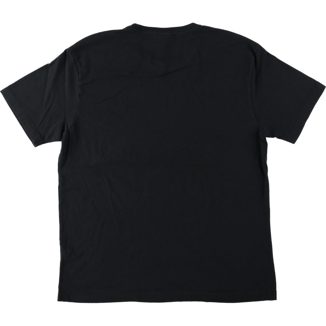 Ralph Lauren POLO by Ralph Lauren short sleeve one point logo T-shirt men's M size cotton black type Vintage Second Hand