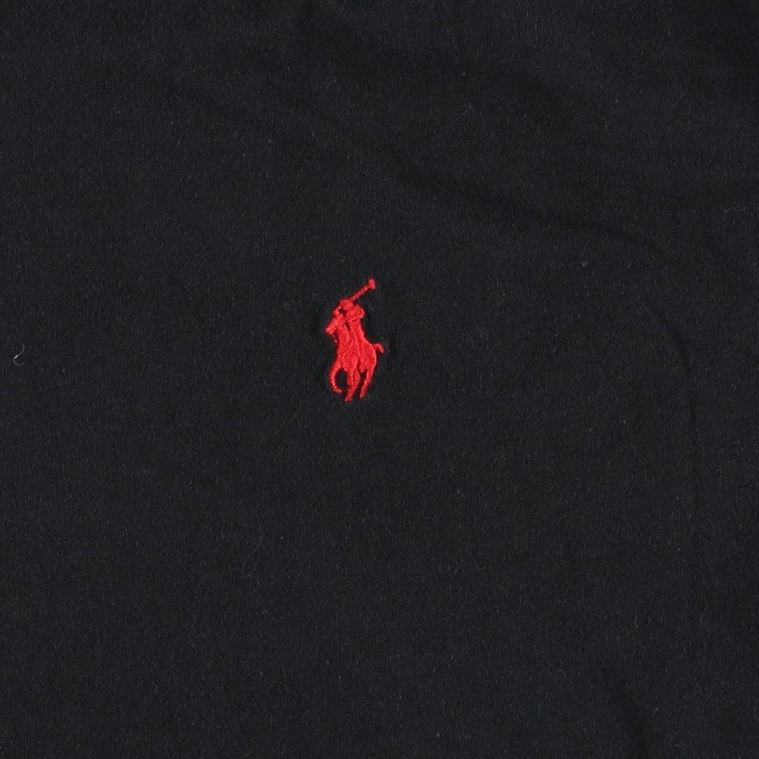 Ralph Lauren POLO by Ralph Lauren short sleeve one point logo T-shirt men's M size cotton black type Vintage Second Hand
