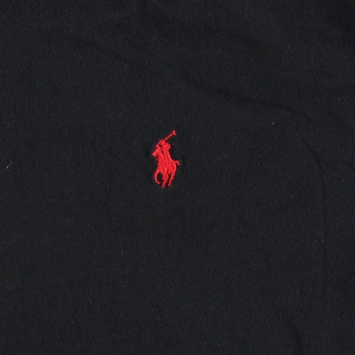Ralph Lauren POLO by Ralph Lauren short sleeve one point logo T-shirt men's M size cotton black type Vintage Second Hand