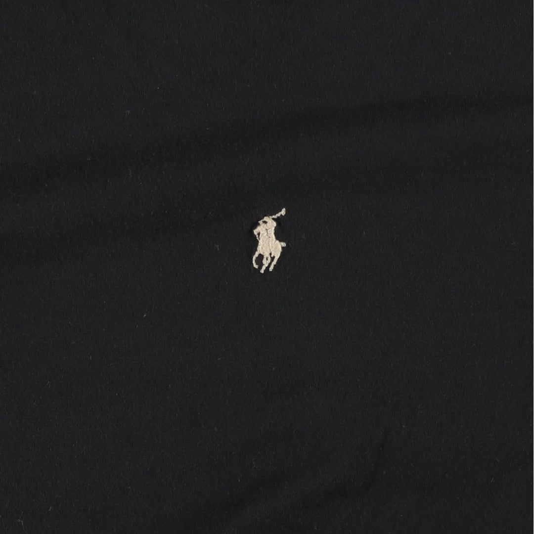 Ralph Lauren POLO by Ralph Lauren short sleeve one point logo T-shirt men's L size cotton black type Vintage Second Hand