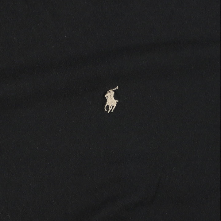 Ralph Lauren POLO by Ralph Lauren short sleeve one point logo T-shirt men's L size cotton black type Vintage Second Hand