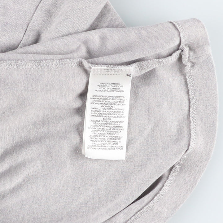 Ralph Lauren POLO RALPH LAUREN CUSTOM SLIM FIT Short-Sleeve T-Shirt with One-Point Logo, Men's Size M (approx.) cotton gray type Vintage Second Hand